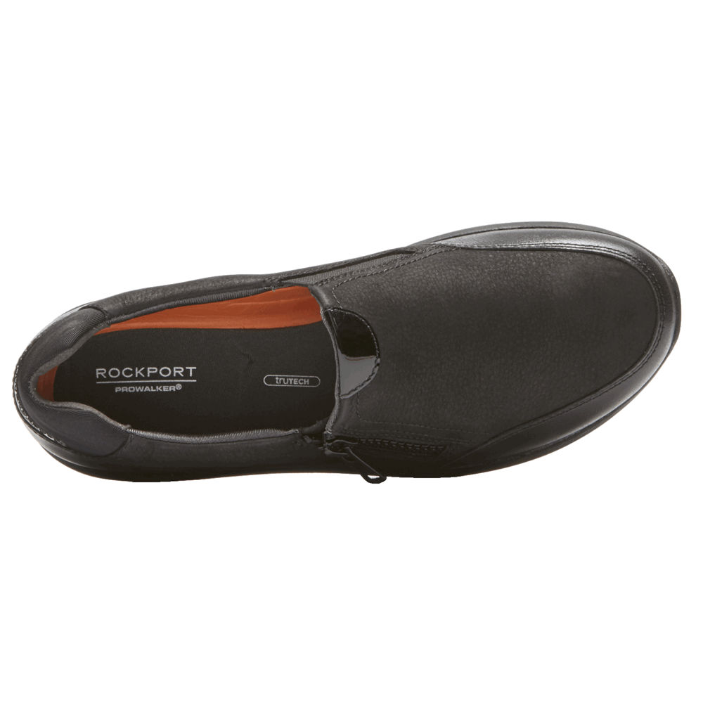 Slip-Ons Rockport Mujer Mexico - Trustride Side Cremallera Negros - HJLMT7259